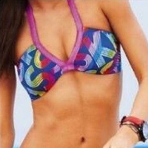 VICTORIA’S SECRET | Kiss Two Piece Bikini Multicolor Swimsuit Women’s Size M - Picture 1 of 6